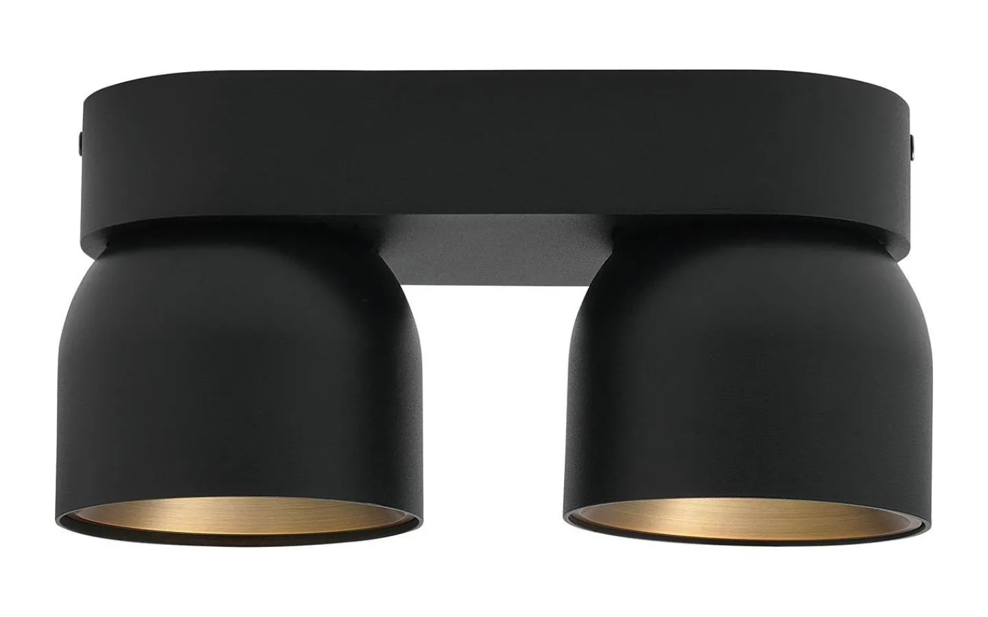 Avlånga Takspotlights|Takspot Med 2 Lampor<Nordlux Pitcher Spotlight 2L 24cm GU10 Svart