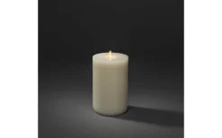 Plain Batteridrivet Blockljus 18cm Gräddvit