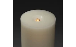 Plain Batteridrivet Blockljus 18cm Gräddvit