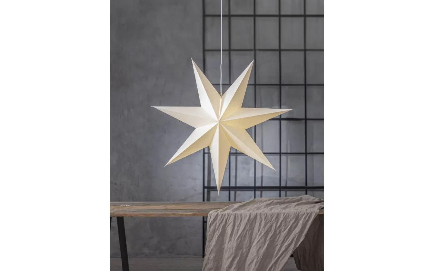 Julstjärnor Utan Sladd<Star Trading Plain Julstjärna 90cm Vit