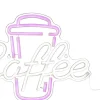 Inomhusdekorationer 230V<Star Trading Plexy Neonskylt Coffee 40cm Rosa/Vit