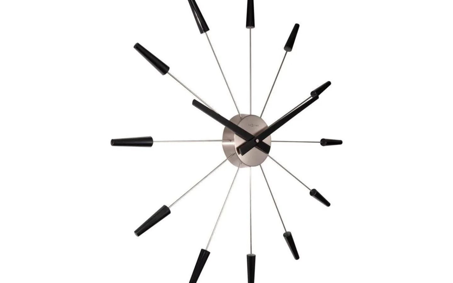 NeXtime Plug Inn Väggklocka Ø58cm Svart* Väggklockor