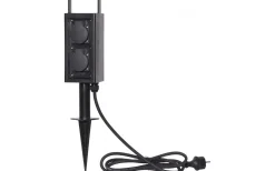 Grendosor & Förlängningskablar<Star Trading Plugge Förgreningsbox på spett med 4 uttag IP44