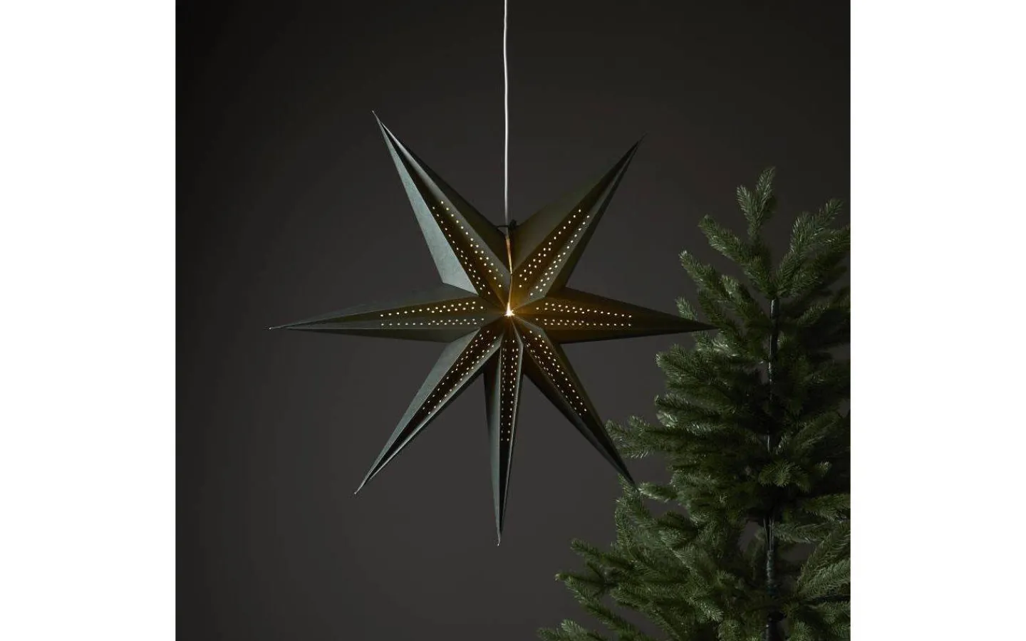Star Trading Point Pappstjärna 60cm Grön* Visa Alla Julstjärnor|Julstjärnor Utan Sladd