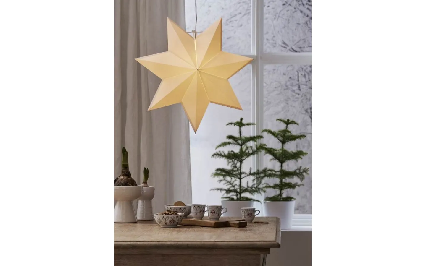 Julstjärnor Utan Sladd<Star Trading Polar Julstjärna 55cm Vit