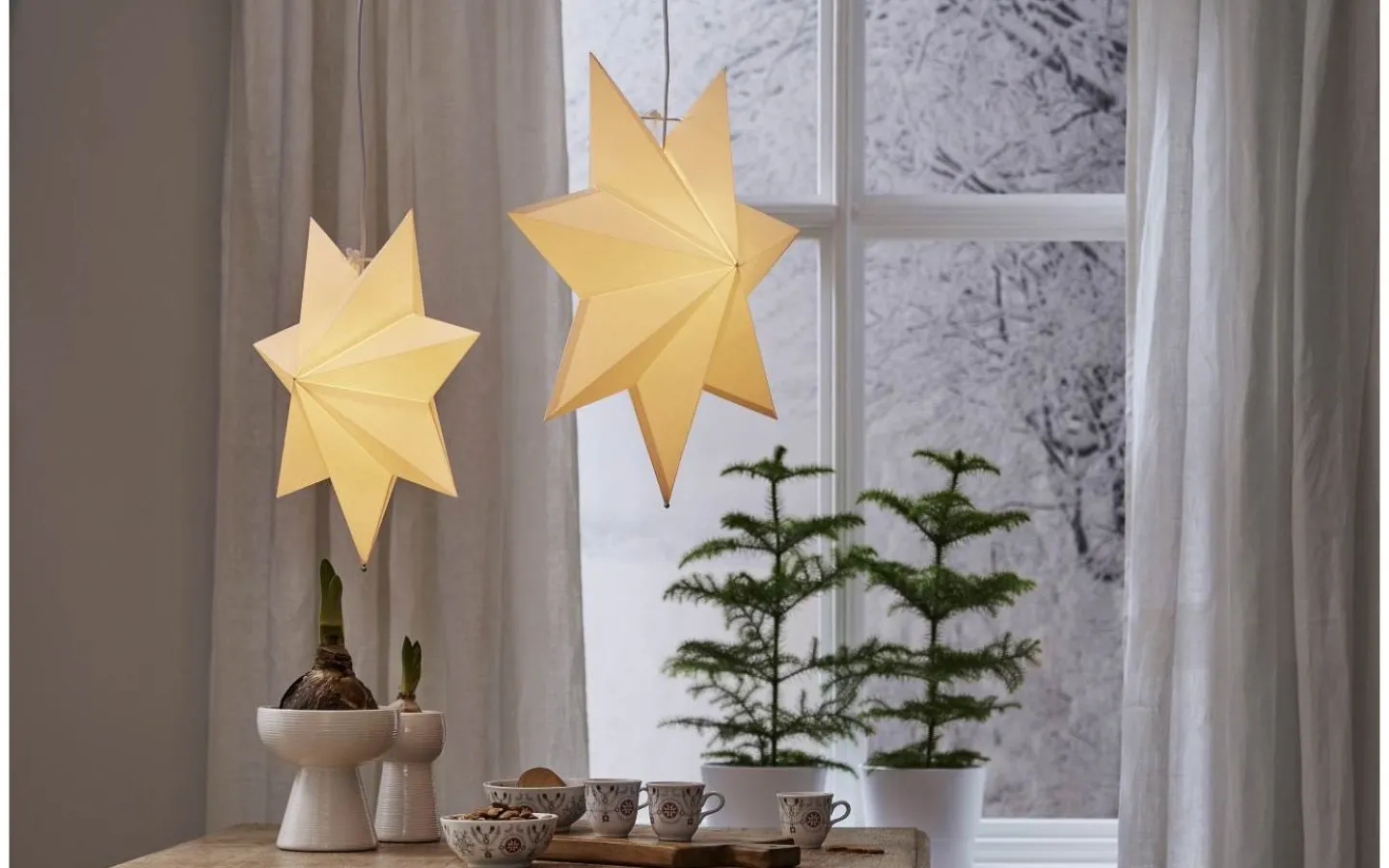 Julstjärnor Utan Sladd<Star Trading Polar Julstjärna 55cm Vit