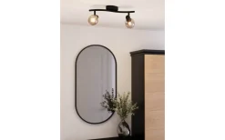 Avlånga Takspotlights|Takspot Med 2 Lampor<Eglo Pollica Takspotlight 37cm Svart