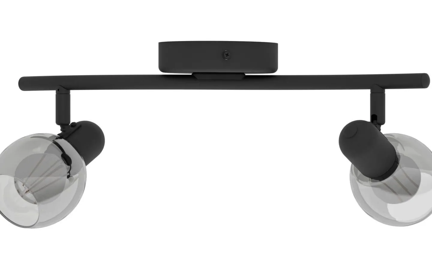 Avlånga Takspotlights|Takspot Med 2 Lampor<Eglo Pollica Takspotlight 37cm Svart