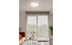 Badrumslampor Tak<Reality Pollux Plafond LED 37cm vit stjärnljus rörelsesensor + skymningssensor IP44