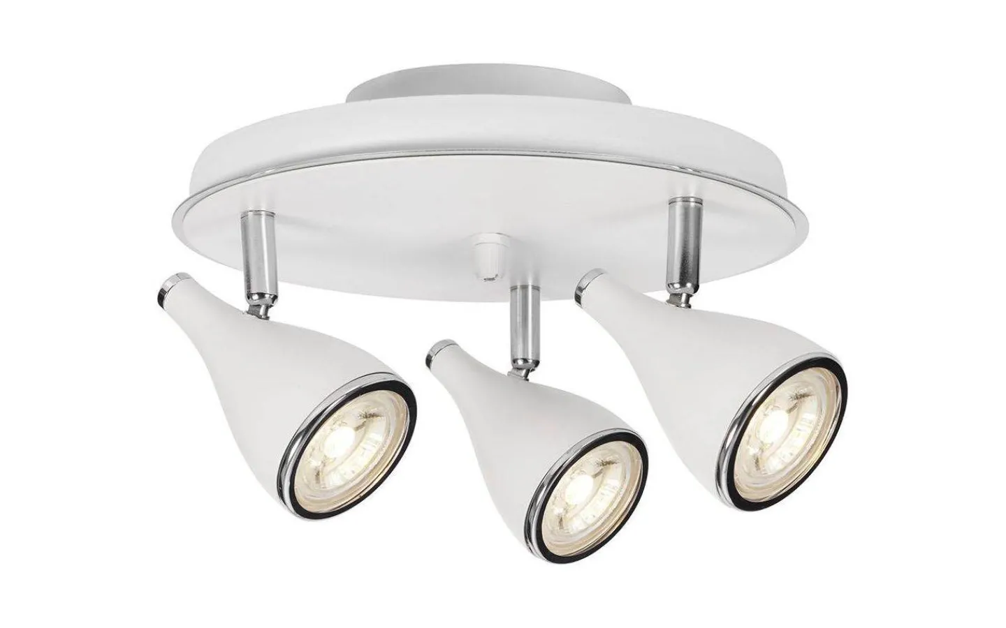Cottex Pollux Takspotlight 25cm 3xGU10 Vit* Hall & Trappa|Runda Takspotlights