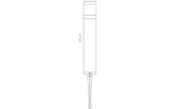 Lightson Polly Pollare 38cm GU5,3 LED 3000K 5W Antracit* Lightson Garden Plug & Play