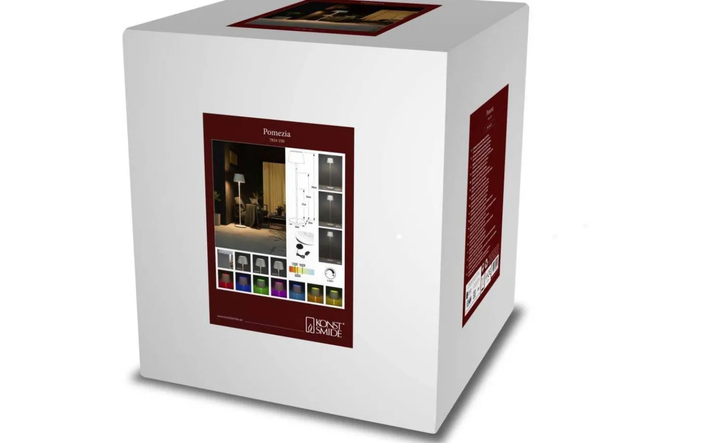 Uppladdningsbara Lampor Utomhus|Uppladdningsbara Lampor Utomhus<Konstsmide Pomezia Uppladdningsbar Golvlampa 150cm Vit IP54