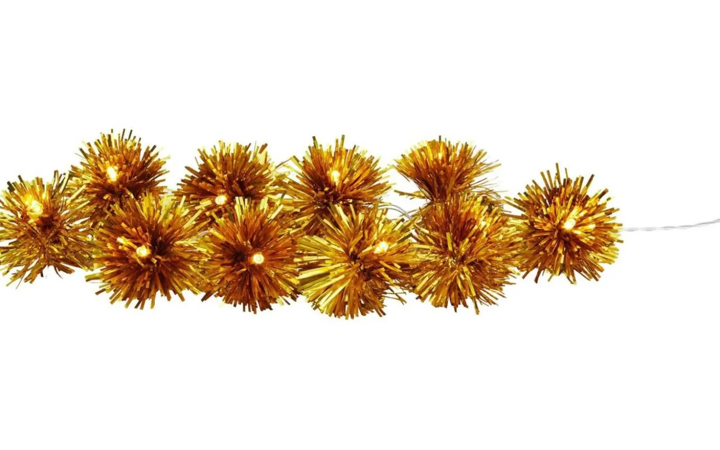 Pompom Batteridriven Inneslinga 2m Guld