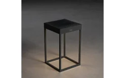 Portofino Ljuslykta Solcell + USB 30cm Svart IP54