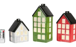 Portree Batteridriven Bordsdekoration 3-set Flerfärgad