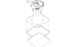 Posaderra Plafond 14cm Vit