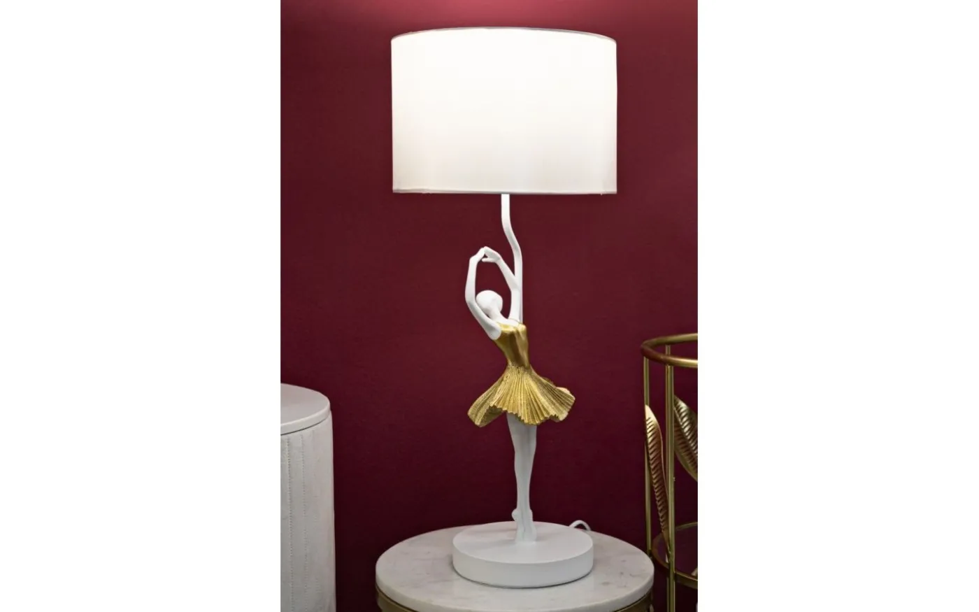 Power Bordslampa Dancer 64cm Vit