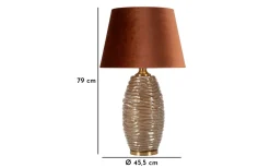 Prag Bordslampa 79cm Brun