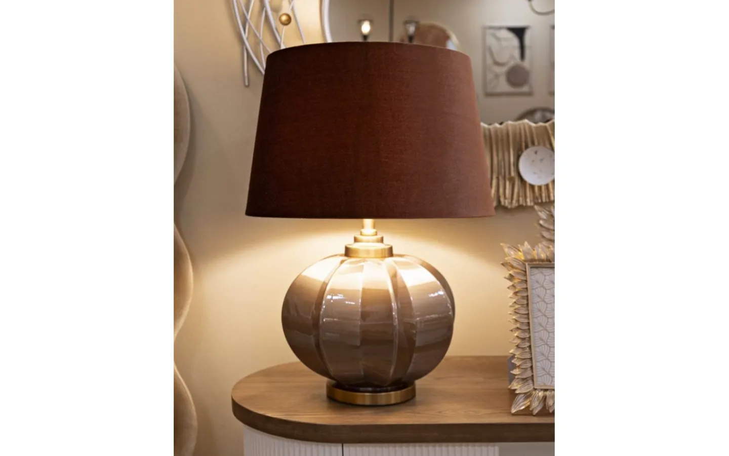 Bordslampor<Mauro Ferretti Prag Bordslampa 57cm Brun