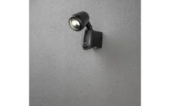 Prato Batteridriven Vägglampa LED 1W Rörelsevakt Svart