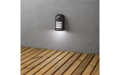 Konstsmide Prato Batteridriven Vägglampa LED Rörelsevakt Svart IP54* Vägglampor Utomhus