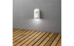 Vägglampor Utomhus<Konstsmide Prato Batteridriven Vägglampa LED Rörelsevakt Vit IP54