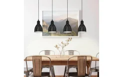 Eglo Priddy Taklampa 98cm 4L Svart* Avlånga Taklampor