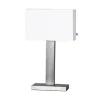 Sovrum|Vardagsrum<By Rydens Prime Bordslampa 47cm Satin/Vit
