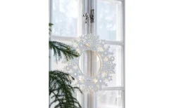 Prince Batteridriven Ljuskrans 36cm Vit