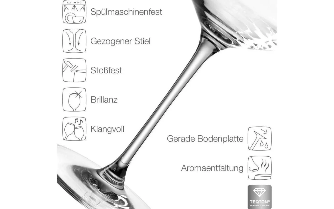 Puccini Rödvinsglas 23cm Puccini 6-pack