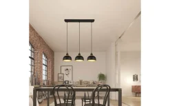 Avlånga Taklampor<Reality Punch Takpendel 3-delad E27 mattsvart