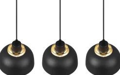 Avlånga Taklampor<Reality Punch Takpendel 3-delad E27 mattsvart