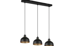 Avlånga Taklampor<Reality Punch Takpendel 3-delad E27 mattsvart