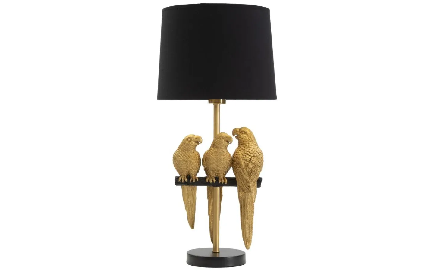 Mauro Ferretti Punto Bordslampa Papegojor 62,5cm Guld/Svart* Bordslampor