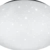 Badrumslampor Tak<Reality Putz Plafond LED 37cm vit stjärnljus IP44