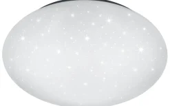 Badrumslampor Tak<Reality Putz Plafond LED 37cm vit stjärnljus IP44