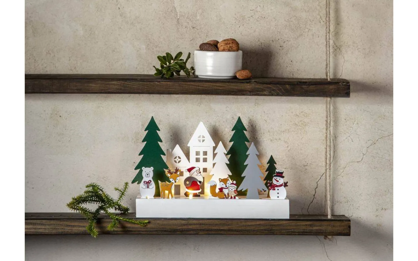 Batteri Julpynt Inomhus<Star Trading Puzzel Batteridriven Juldekoration 25cm