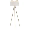 Golvlampor<Mauro Ferretti Quinto Golvlampa Fjäderställ 147cm Vit/Guld
