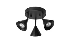 CO Bankeryd Rain 18 Takspotlight Svart* Runda Takspotlights|Takspot Med 3 Lampor