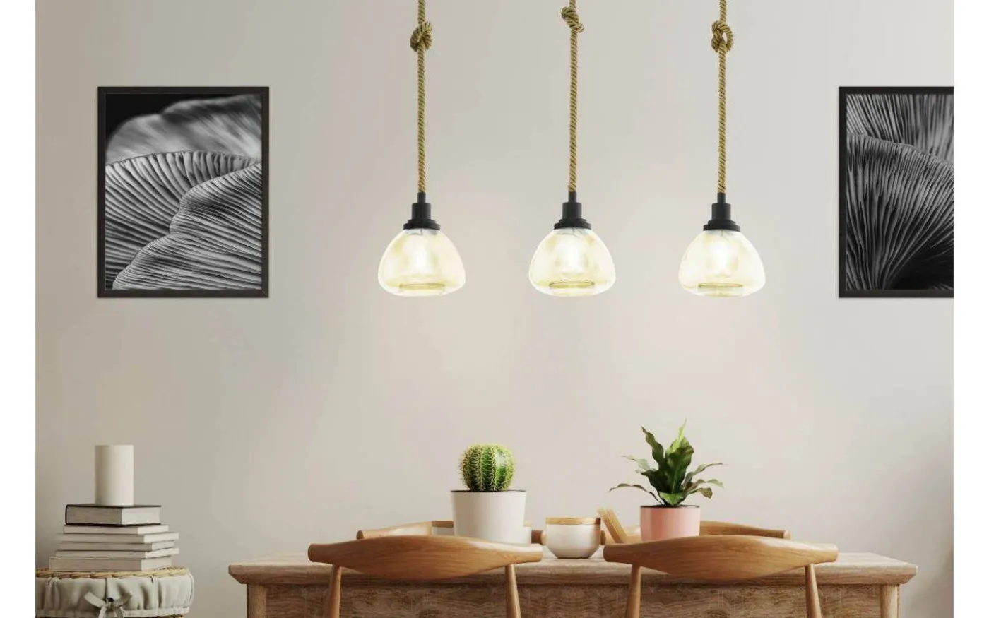 Rampside Taklampa 90cm 3L Svart/Amber