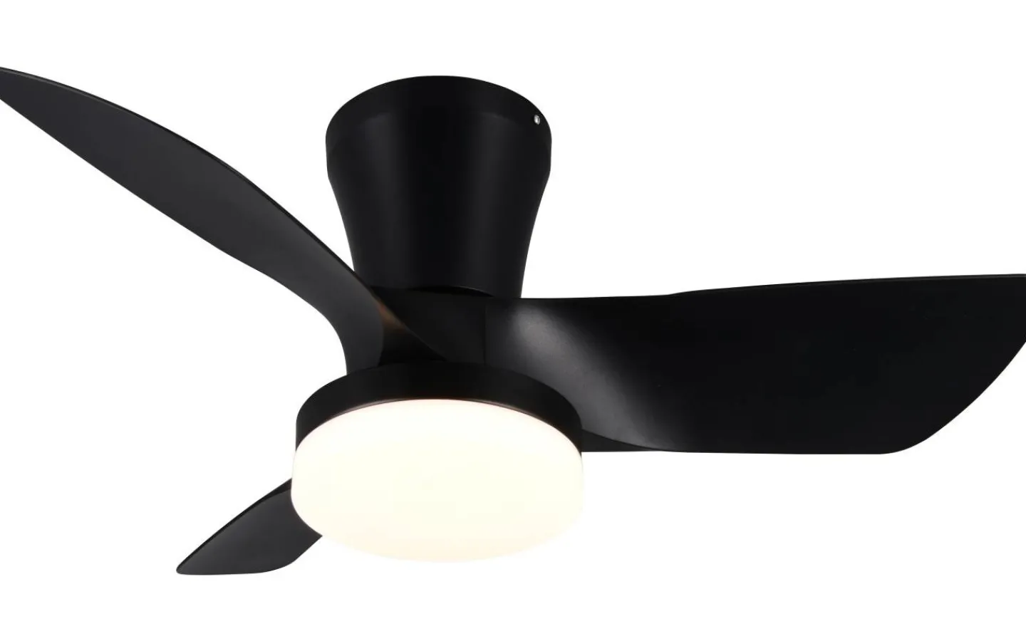 Reality Randers Takfläkt 76cm LED mattsvart* Takfläktar