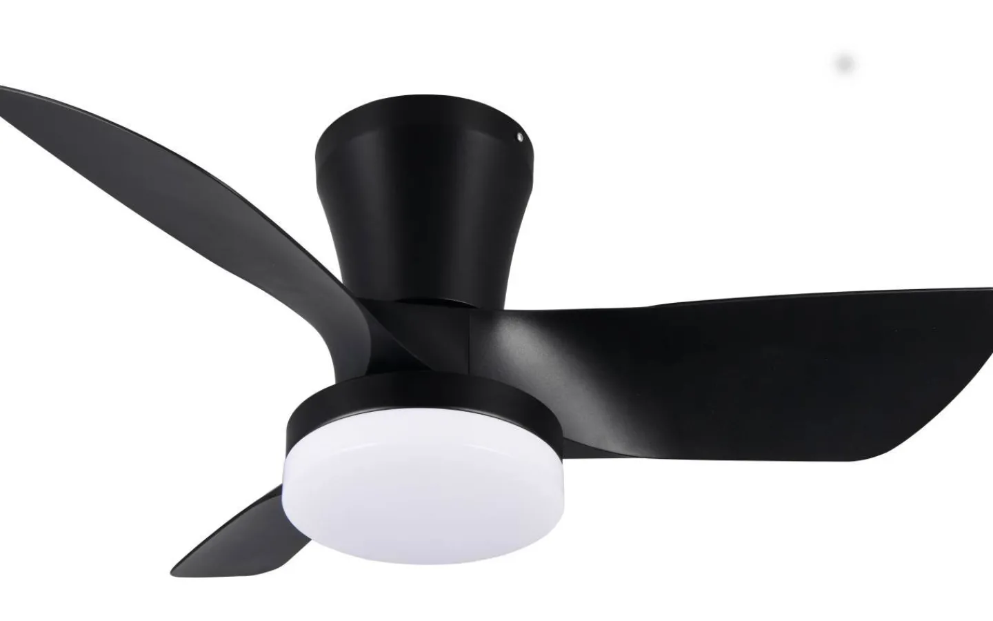 Reality Randers Takfläkt 76cm LED mattsvart* Takfläktar