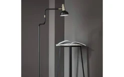 Golvläslampor|Vardagsrum<CO Bankeryd Ray Golvlampa 127cm Svart/Mässing