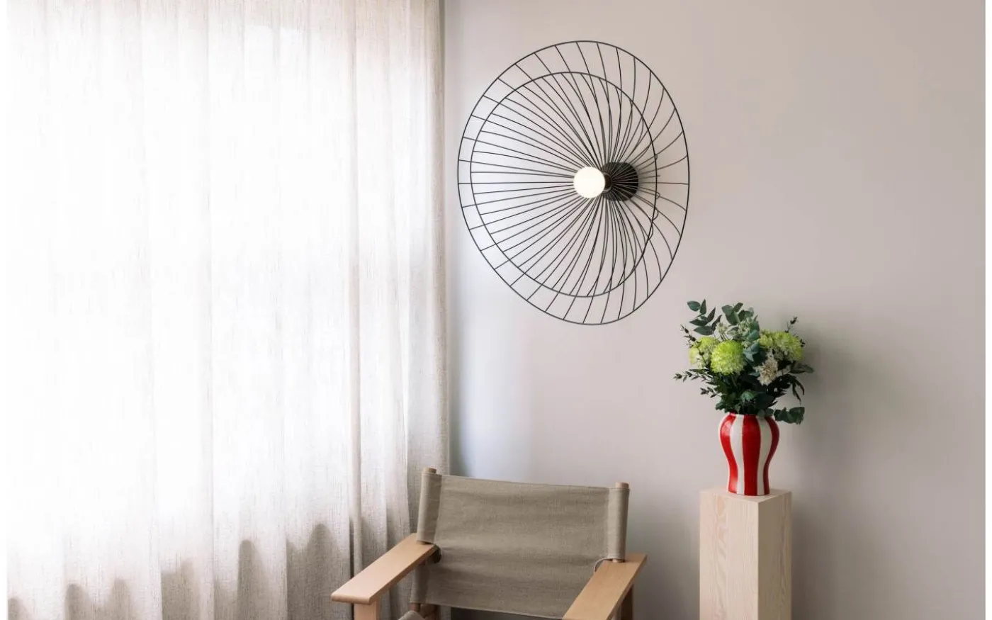 Ray Plafond/Vägglampa 85cm Svart