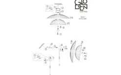 Globen Lighting Ray Plafond/Vägglampa 60cm Vit* Hall & Trappa|Sovrum