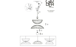 Ray Taklampa 45cm Mud