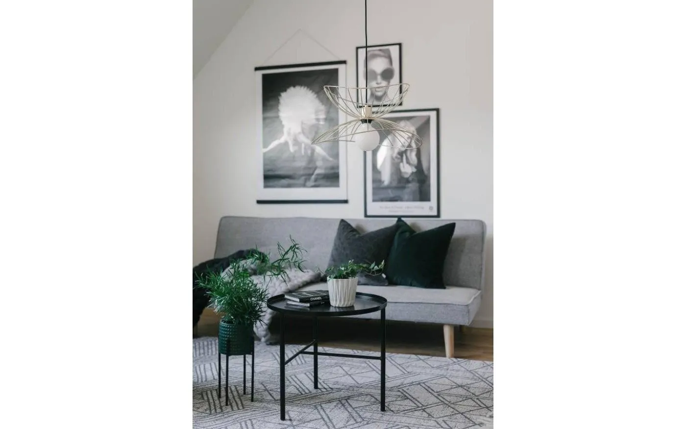 Ray Taklampa Mässing 45cm