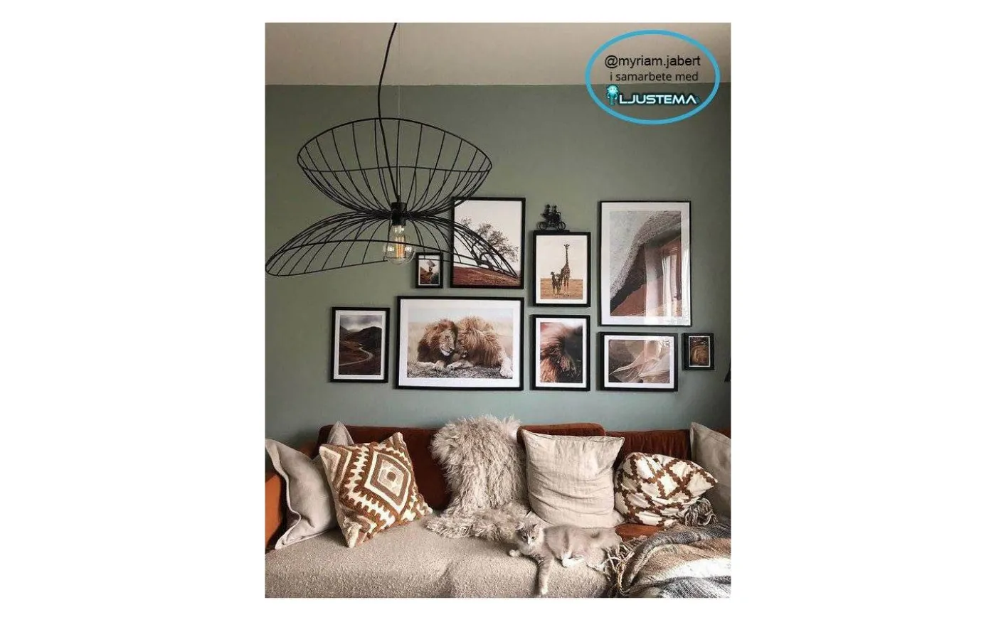 Ray Taklampa Svart 70cm