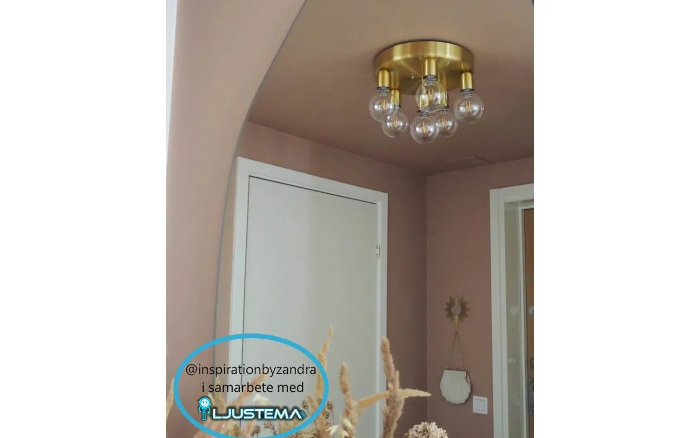 Belid Regal Plafond 32cm 6L Mässing* Badrum|Hall & Trappa