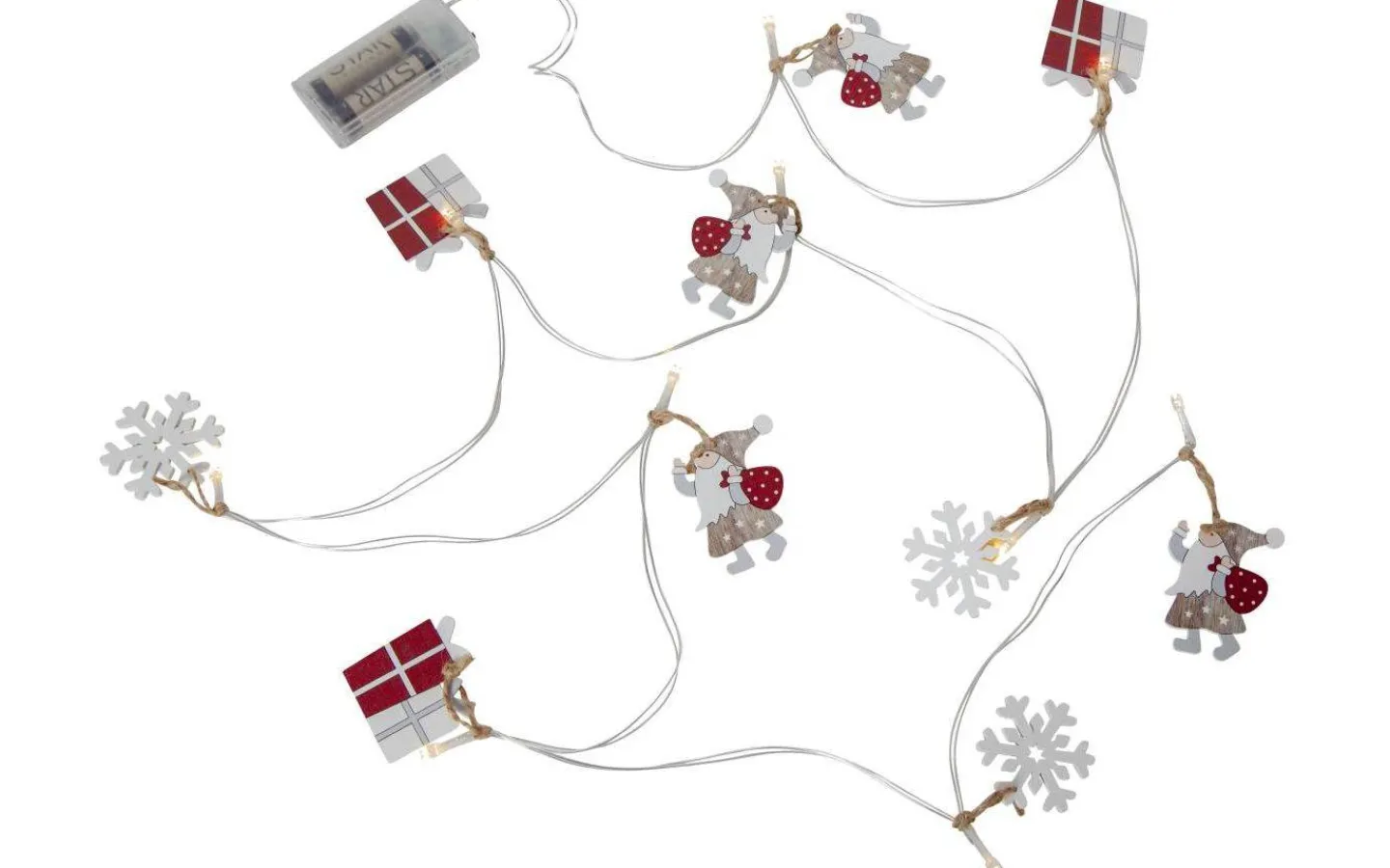 Batterislingor<Star Trading Reinbek Batteridriven Ljusslinga 1,8m Inomhus